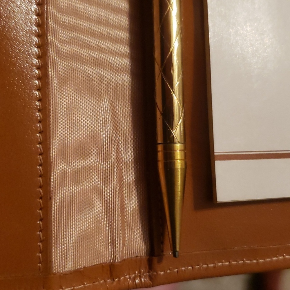 🌟 Vintage 1958  Leather "Secretary Wallet" Padfolio – Chicago Auto Show Promo - Picture 6 of 6
